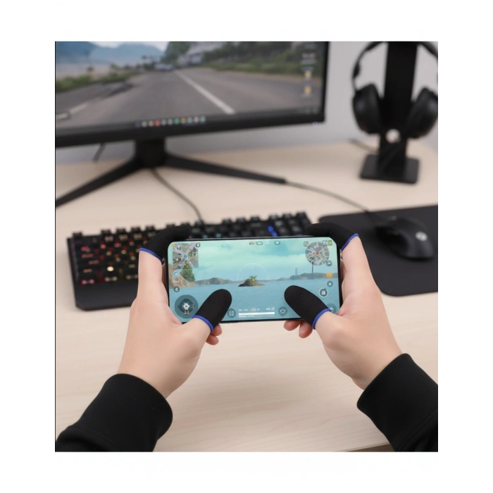 Oyuncu Eldiveni Parmaklık Hassasiyet Dayanıklı Tasarım Ergonomik Kullanım