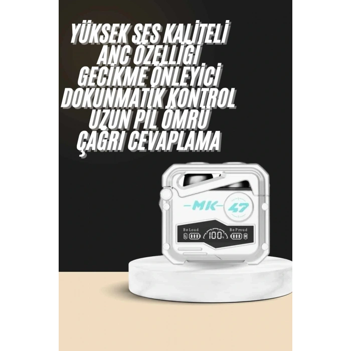 Oyuncu Kulaklığı Yeni Mekanik Kablosuz Kulaklık İos Android Uyumlu