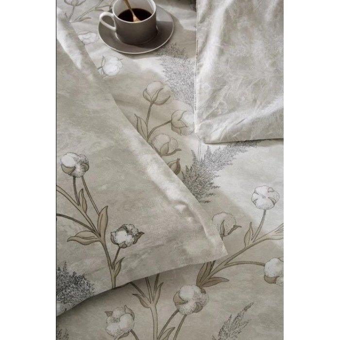 Özdilek Çift Kişilik Ranforce Nevresim Takımı Algodon Bej