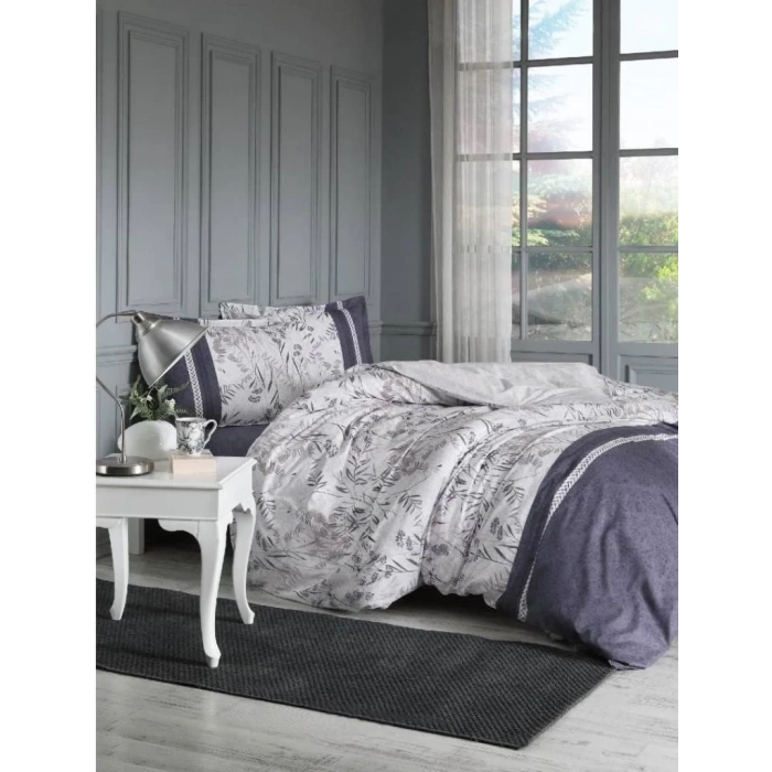 Özdilek Çift Kişilik Ranforce Nevresim Takımı Branch Beyaz