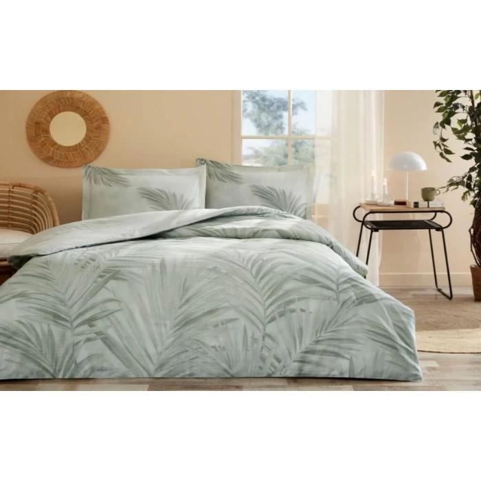 Özdilek Çift Kişilik Ranforce Nevresim Takımı Ravenea Yeşil