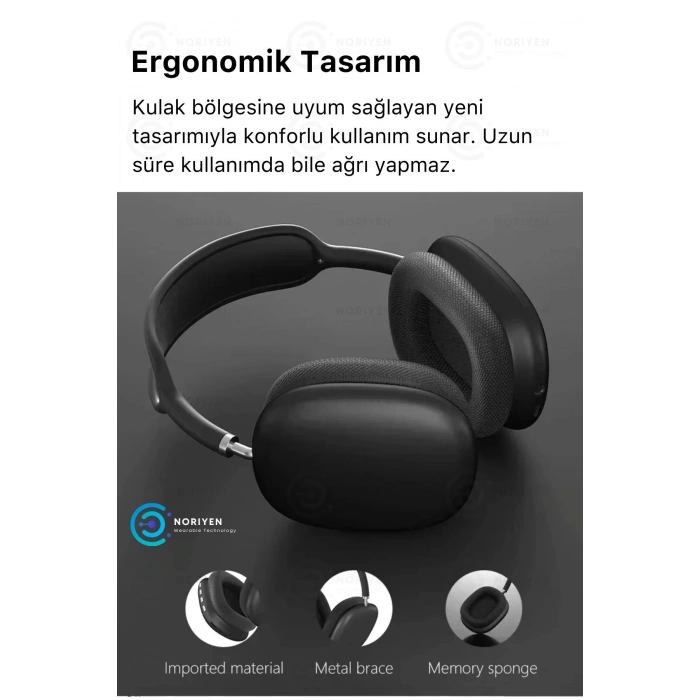 P9 Air Max Gaming Premium Mikrofonlu Kablosuz Ios Android Uyumlu 5.0 Bluetooth TWS Oyuncu Kulaklık