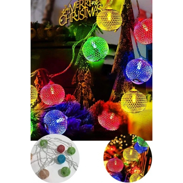 Parti ve Özel Gün Dekorasyonu Top Led Kandil Şeklinde Aydınlatma (5047)