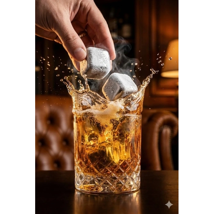 Paslanmaz Çelik Buz Küpü 4’lü Set