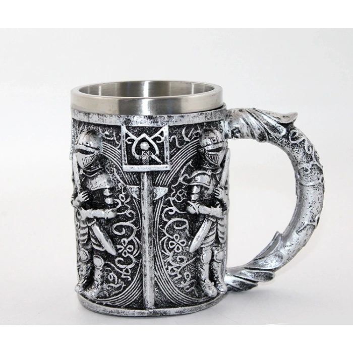 Paslanmaz Çelik Şövalye Kupa Bardak (Büyük Boy)