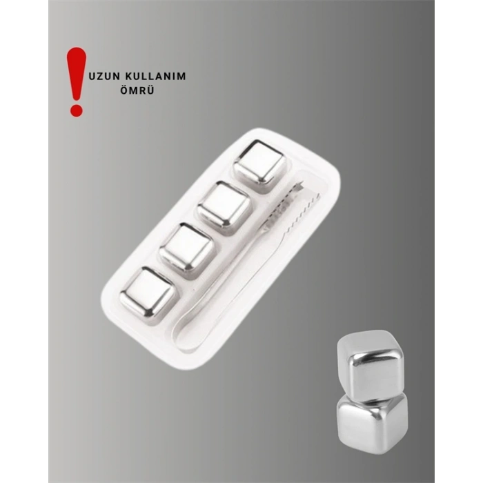 Paslanmaz Metal Buz Küpleri-Çok Amaçlı Kullanıma Uygun