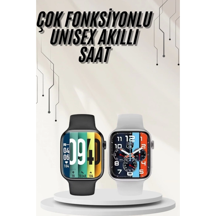 Plastik Kordonlu Kalp Atışı Uyku Takibi ve Çağrı Cevaplayabilen Akıllı Saat