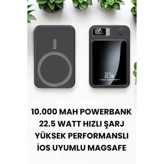 Pratik ve Taşınabilir 10.000 mAh Wireless Powerbank Hızlı Şarj Avantajı