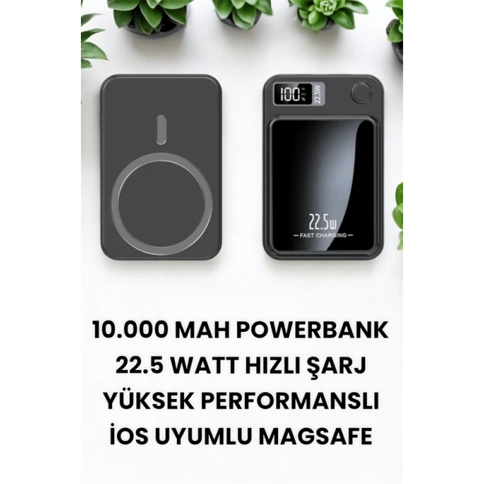 Pratik ve Taşınabilir 10.000 mAh Wireless Powerbank Hızlı Şarj Avantajı