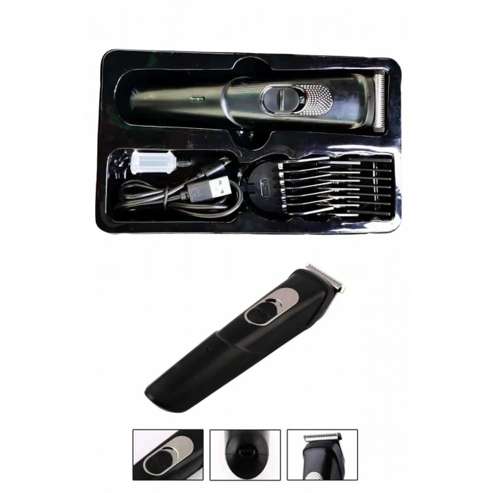 Pro Şarjlı Saç Sakal Tıraş Makinesi Ense Kesme Makinesi Lazer Öncesi Kısaltma