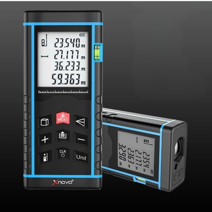 Profesyonel 40 Metre Dijital Lazer Metre Ölçer Lcd Ekran, Su Terazili, Alan Hacim, Pisagor Hesaplama Ve 20 Kayıt Hafızası