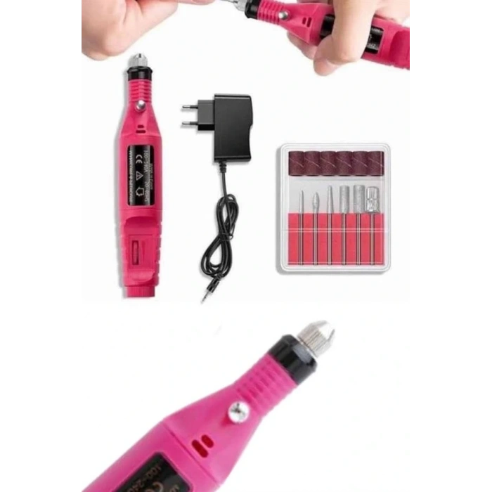 Profesyonel Manikür Pedikür Seti Törpü Makinesi Protez Tırnak Çıkarma