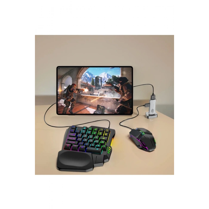 Pubg Mobil Oyun Kiti 5in1 Bt5.3 Klavye Mouse Dönüştürücü Seti Pugb Seti