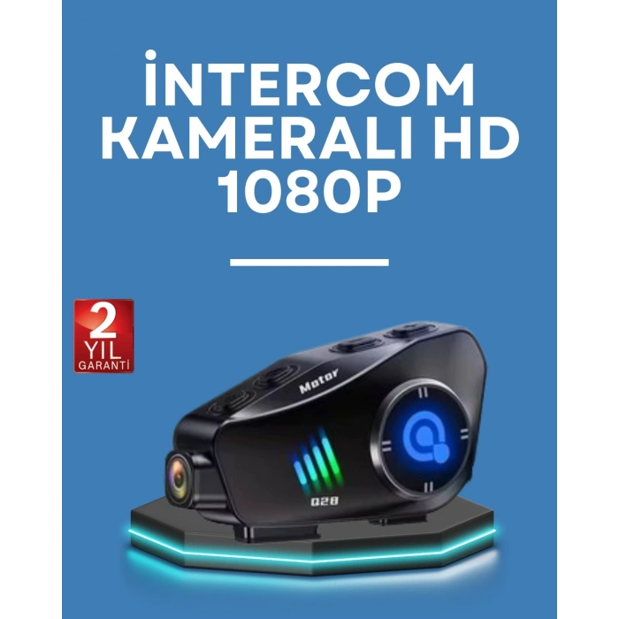 Q28 Kask Kulaklık 1080P HD Kamera – Bluetooth 5.3, Su Geçirmez, Gürültü Azaltma