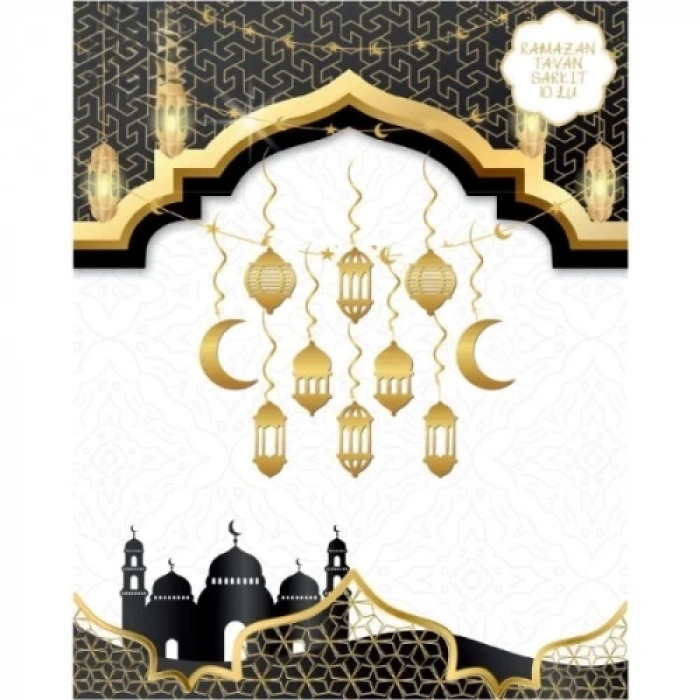 Ramazan Tavan Süsü 10lu Metalize Gold