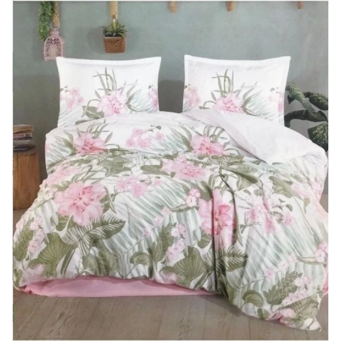 Ranforce Nevresim Takımı Çift Kişilik Forest V1 Pembe