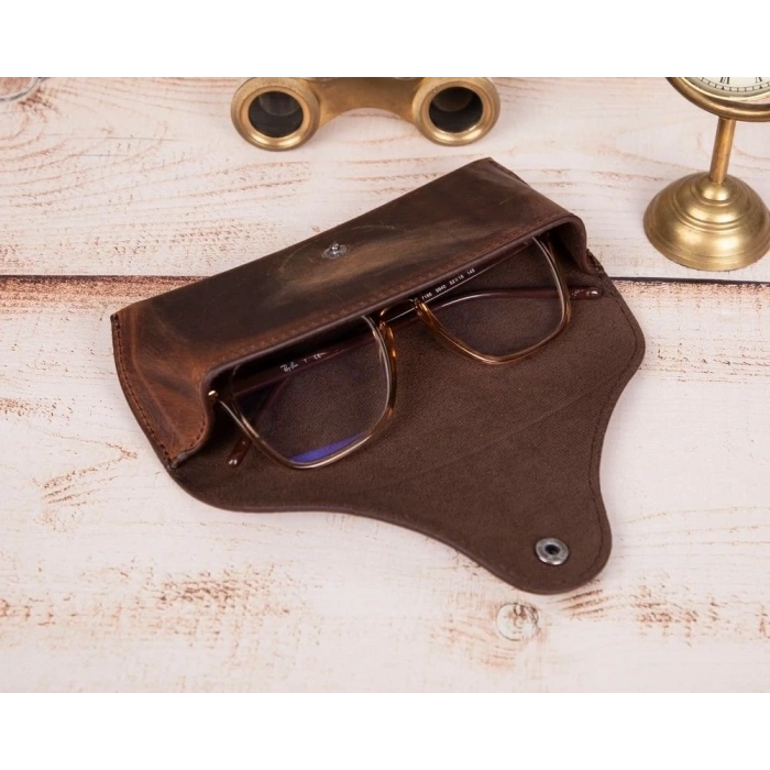 Roan Deri Gözlük Kılıfı G2 Kahve