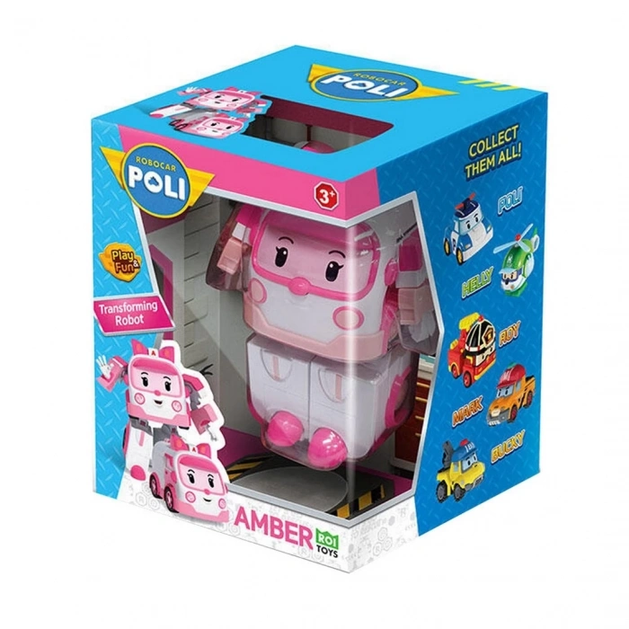 Robocar Poli Transforming Robot Figür Amber
