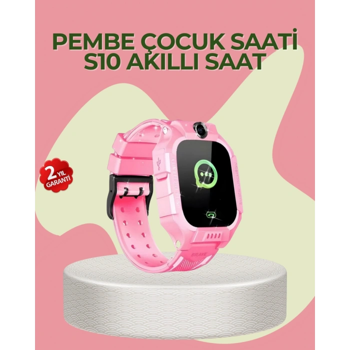 S10 Çocuk Takip Saati Güvenli Alan Uyarısı ve Sesli Mesaj
