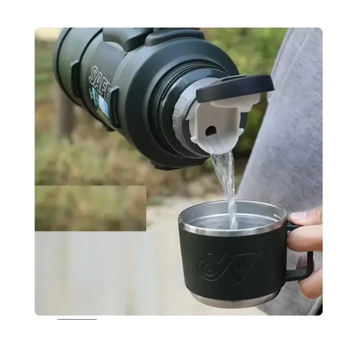Safe Paslanmaz Çelik 3.2 Litre Termos 48 Saat Sıcak Soğuk Tutma (5047)