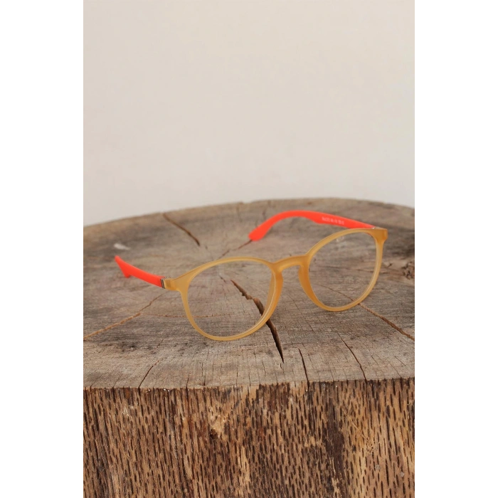 Sarı Renk Oval Turuncu Renk Bayan Gözlük
