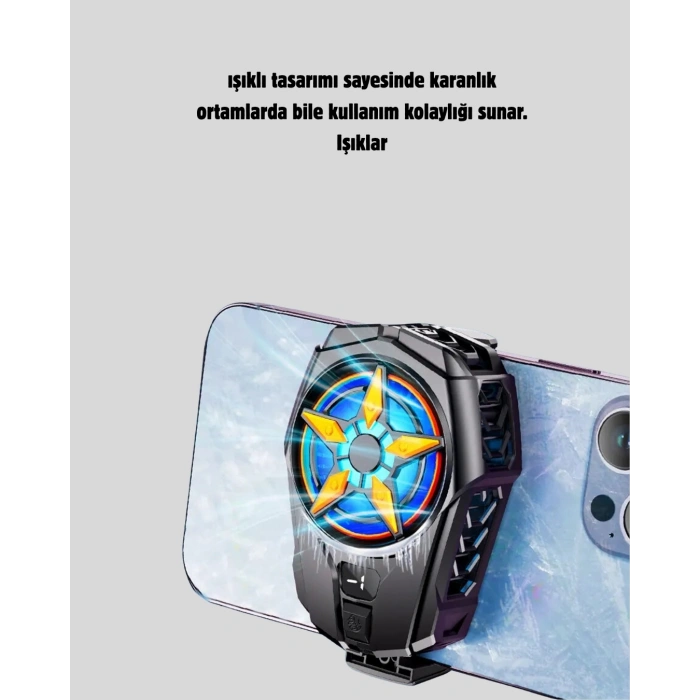 Şarj Edilebilir Telefon Soğutucu Fan – Taşınabilir, Sessiz ve Güçlü Oyun Soğutucusu