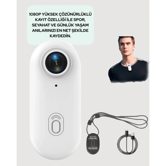 Şarj Edilebilir Uzun Ömürlü Mini Spor Kamera Full HD