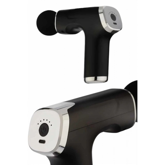 Şarjlı Masaj Tabancası 4 Başlıklı Mini Masaj Tabancası ve Masaj Aleti