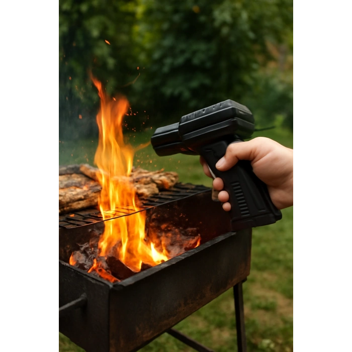 Şarjlı Mini Turbo Jet Şiddetli Fan Vantilatör Yüksek Hızlı Fanı Güçlü Hava Üfleyici Araç Süpürgesi