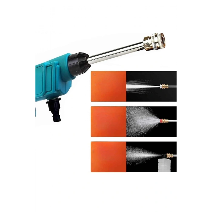 Şarjlı Oto Yıkama, Bahçe Sulama Tabancası Makinesi Yüksek Basınçlı