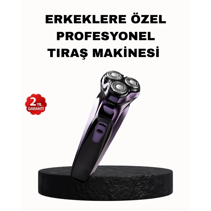 Şarjlı Saç ve Sakal Tıraş Makinesi Kablosuz Kompakt Tasarımlı