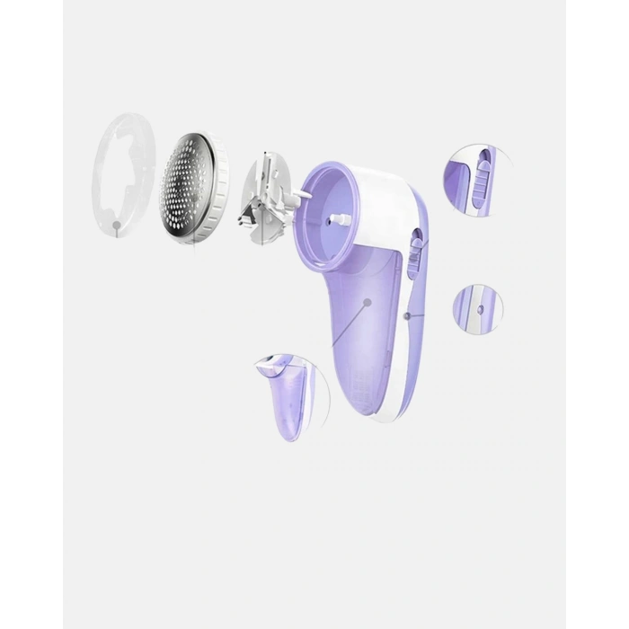 Şarjlı Tiftik Temizleyici – Çıkarılabilir Hazneli, Anti-Statik Fırçalı, USB Şarjlı