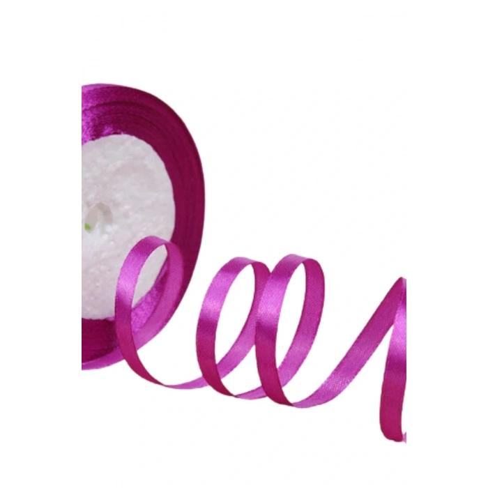 Saten Kurdele 3 cm 10 Metre Fuşya