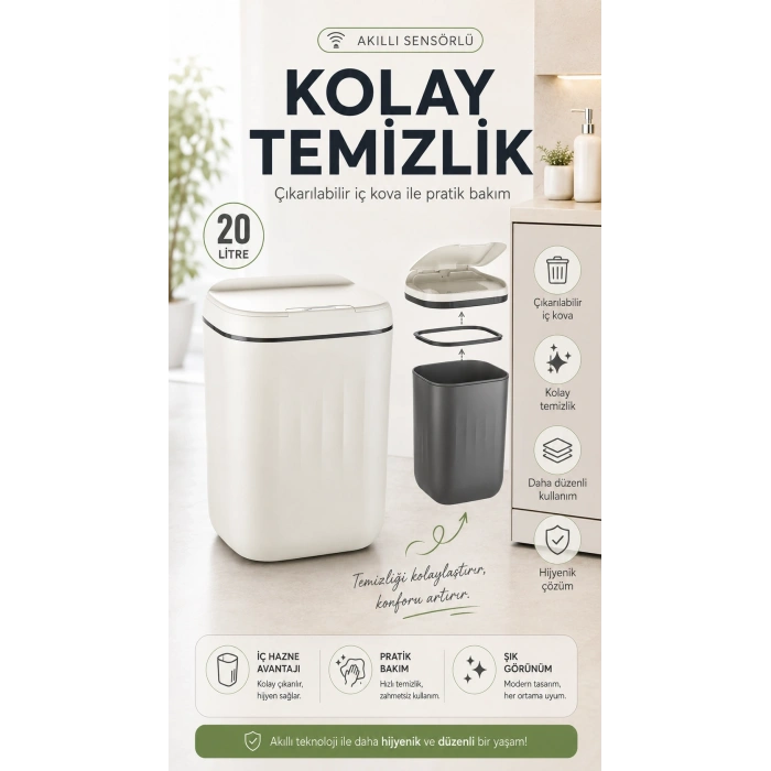 Sensörlü Çöp Kovası