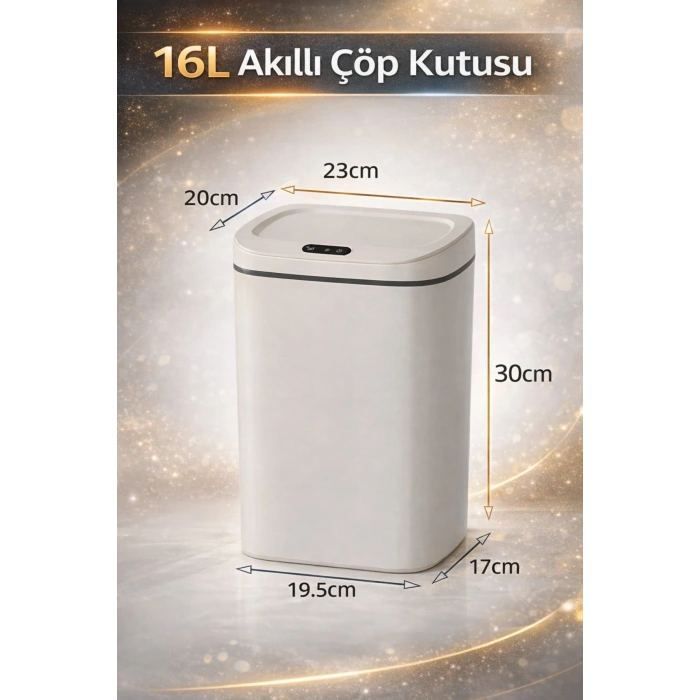 Sensörlü Çöp Kovası Otomatik Kapak Temassız