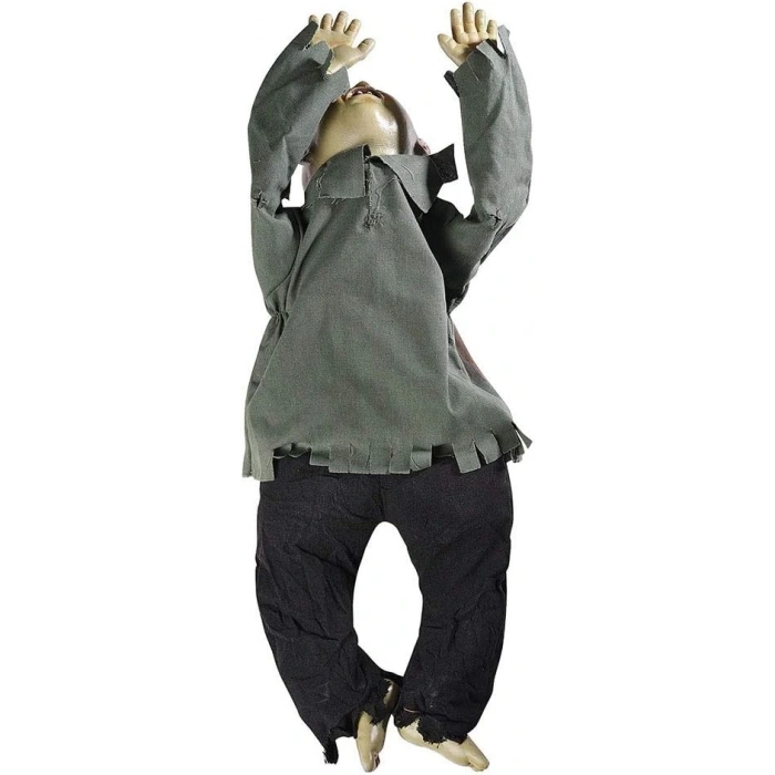 Sesli Işıklı ve Sensörlü Yerde Emekleyen Hareketli Bebek Hayalet Zombi Dekor 30x85 cm (5047)