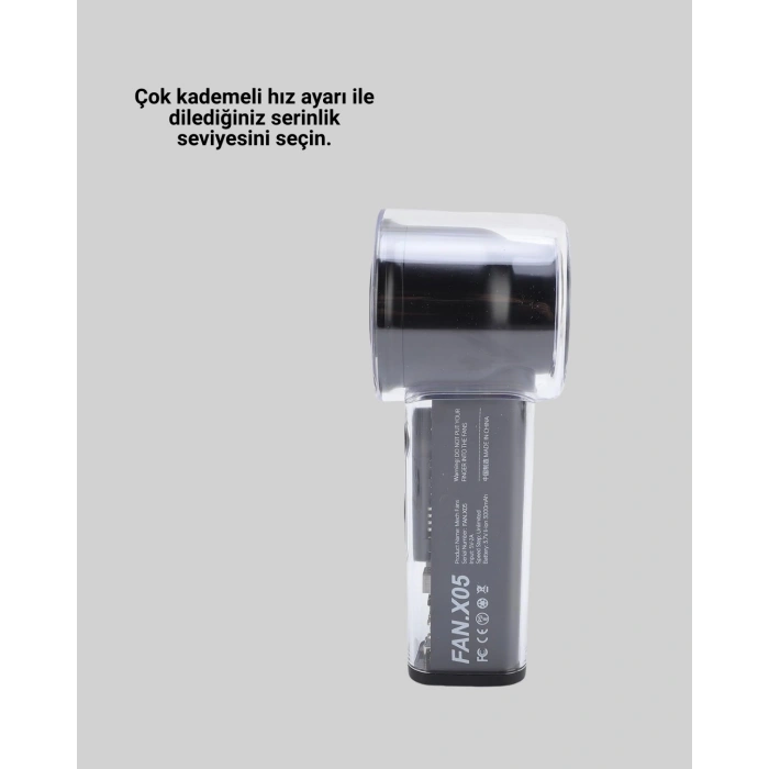 Sessiz Çalışan Taşınabilir Fan | USB Şarjlı ve Kompakt Tasarım