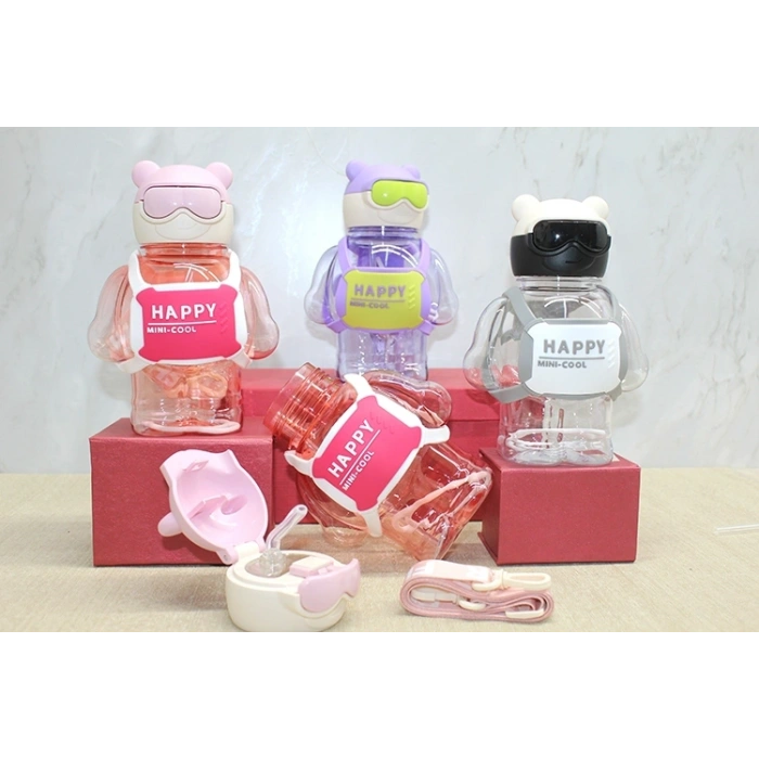 Sevimli 3D Desenli Su Matarası (BPA İçermez)