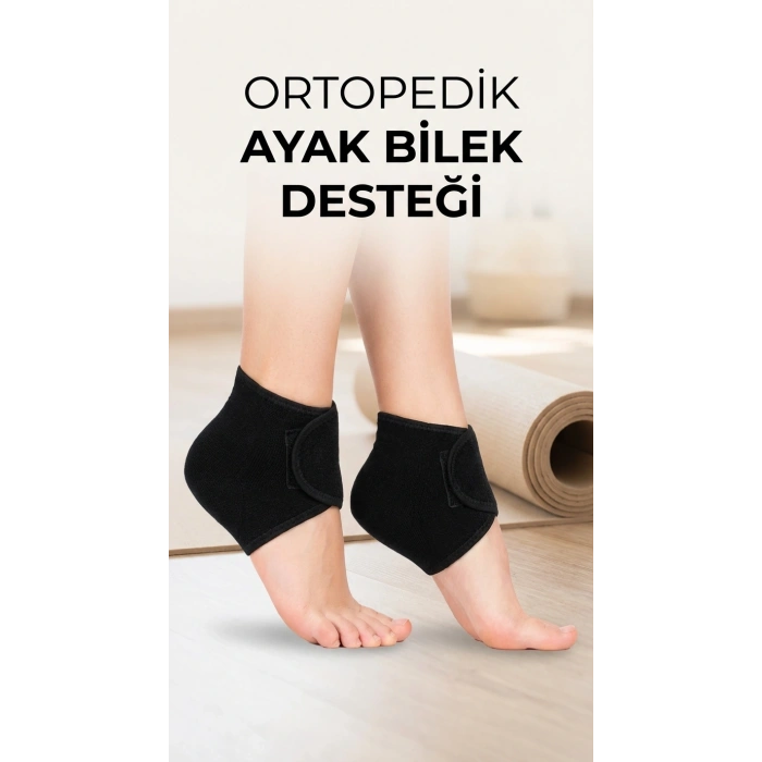 Silikon Tabanlı Ortopedik Topuk Destek Çorap Seti 2li Ayak Rahatlatıcı