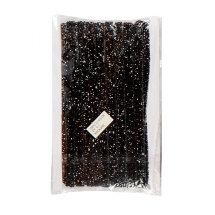 Silikon Yapışkanlı Taş Siyah 1 Metre 1 cm 10 metre