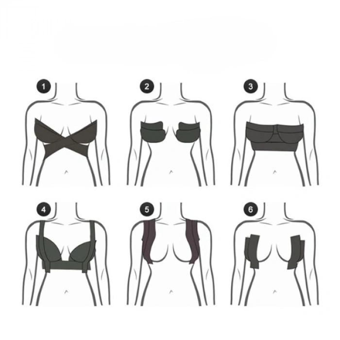 Siyah Renk Göğüs Dikleştirici Bant