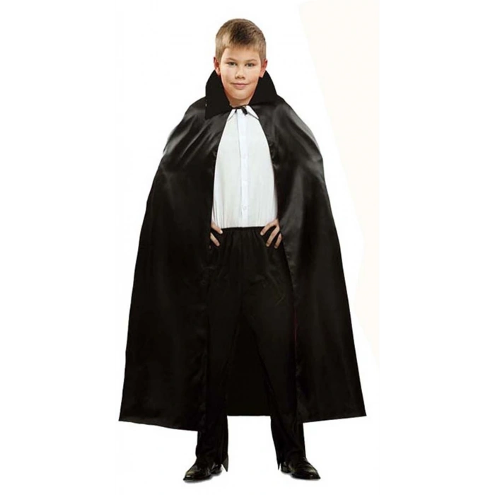 Siyah Renk Yakalı Halloween Pelerini 90 Cm Bx40
