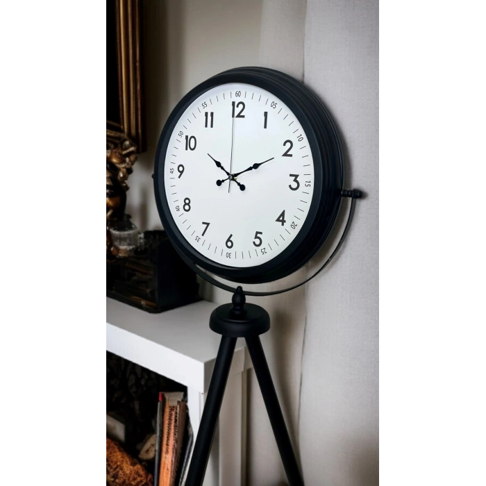 Siyah Standart Tripod Ayaklı Saat