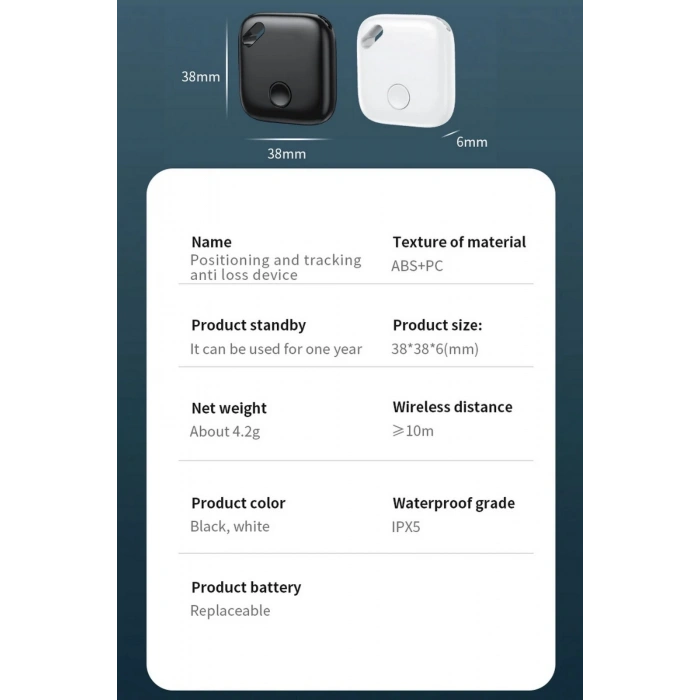 Smart Tag Airtag Akıllı Takip Cihazı Apple My Find Uyumlu Beyaz