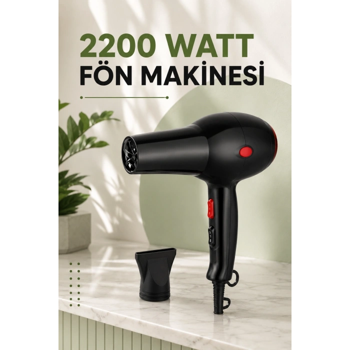 Soğuk ve Sıcak Üfleme Özellikli AC Motorlu Saç Kurutma Makinesi