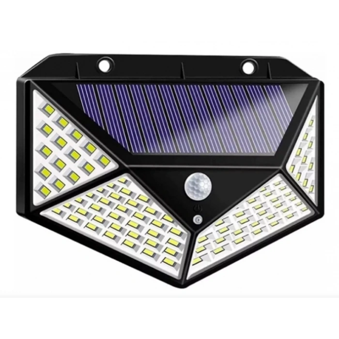 Solar Hareket Sensörlü Duvar Lambası 100 Led Mz-303