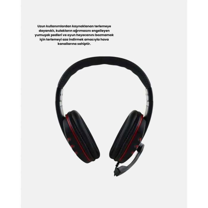 Stereo Ses Destekli Mikrofonlu Gaming Kulaklık – Yumuşak Pedli