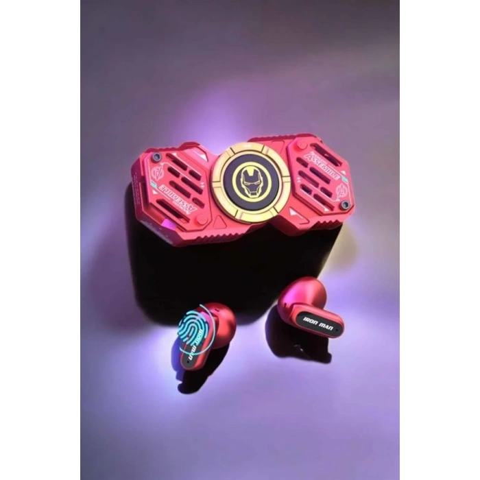 Stres Çarklı Bluetooth Kulaklık Kablosuz Kırmızı Yüksek Ses Kaliteli