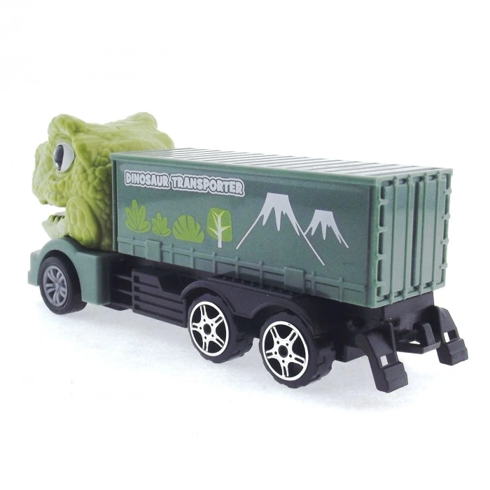 Sürtmeli T-Rex Kafalı Mini Konteynır Tır