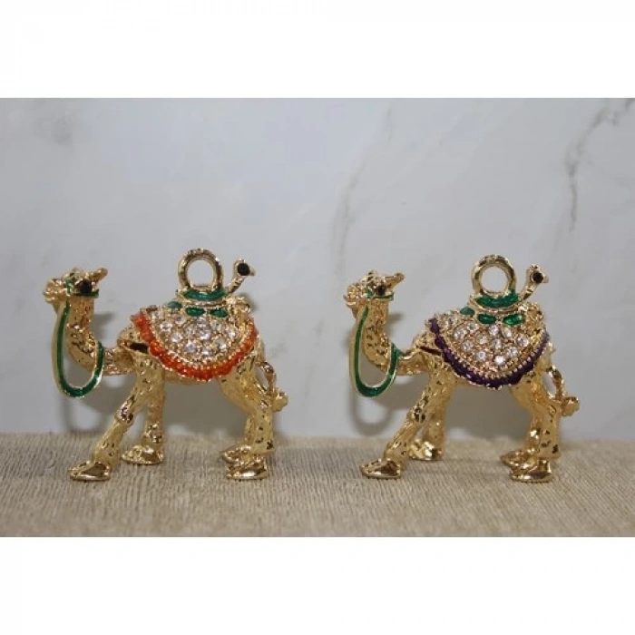 Swarovski Taşlı Minik Figür - Deve